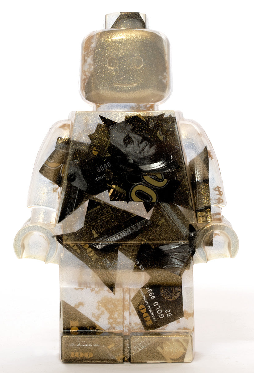 Black & Gold Mist $100 Dollar Filled - Resin Figure - 11"