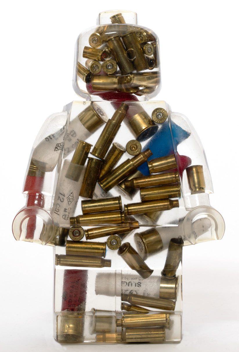Shotgun & Bullet Shells Filled Resin Figure - 11"