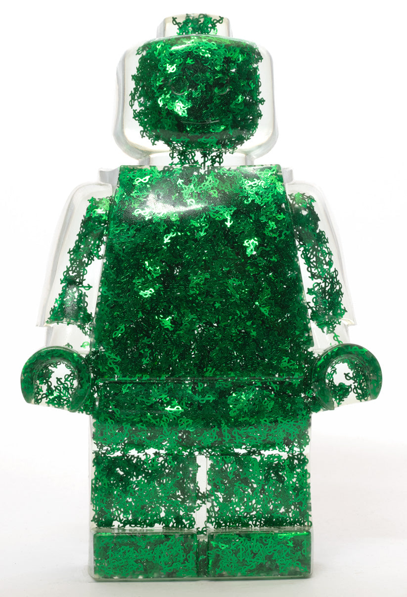 Green $ Glitter Filled Resin Figure - 11"