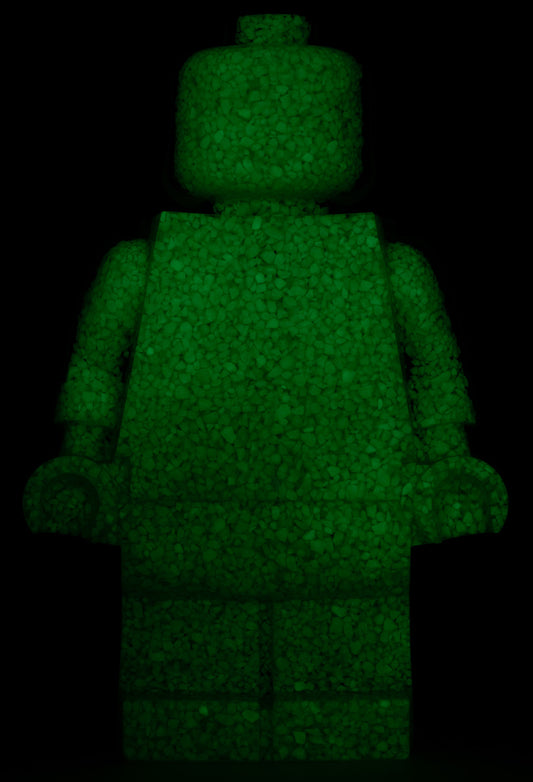 Glow In The Dark Pebble Filled - Resin Figure - 11"