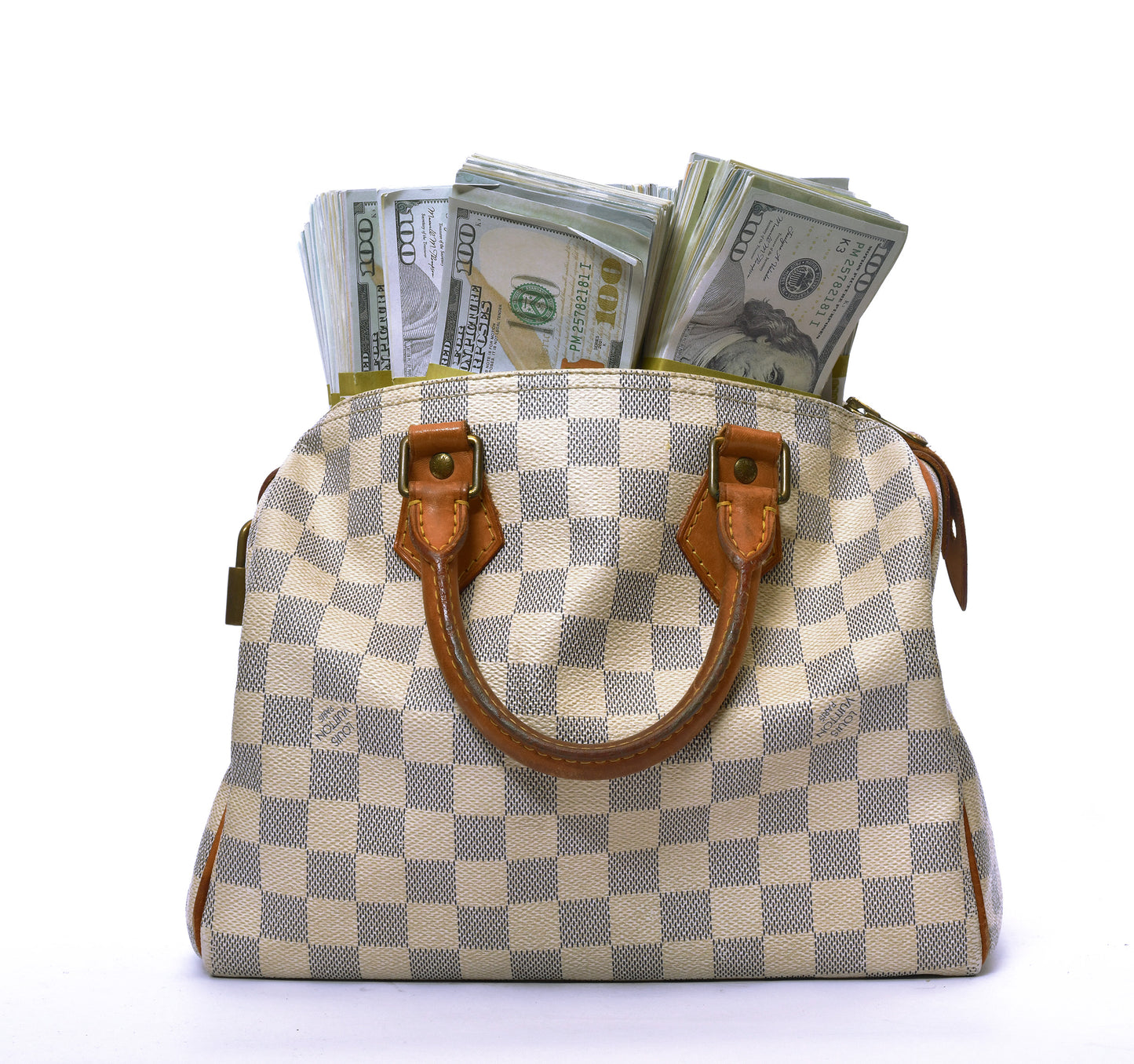 Louis Vuitton Handbag with Overflowing Cash #1