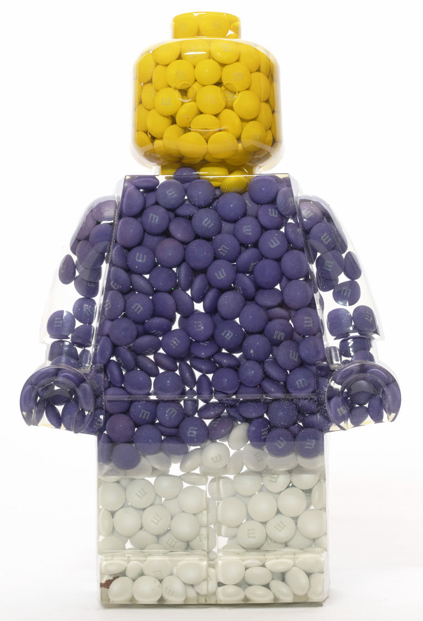 M&M Filled - Yellow, Purple, and White - Resin Figure - 11"