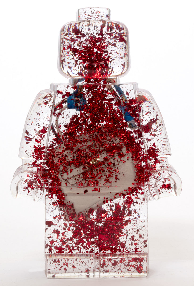 Mini Hand Bag and Glitter Filled #2 - Resin Figure - 11"