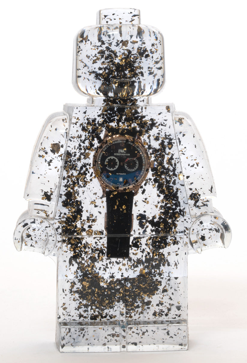 Watch and Glitter Filled #IWC1 - International Watch Company Clone - Resin Figure - 11"