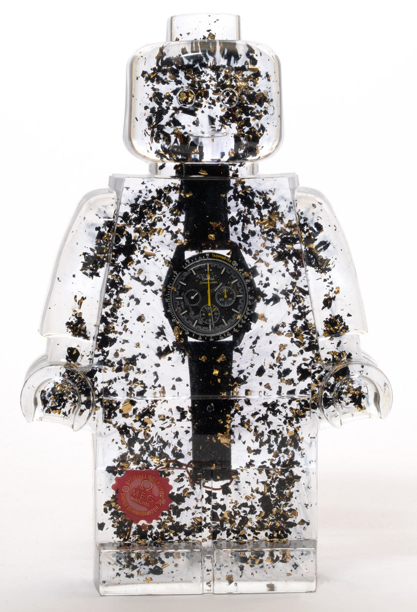 Watch and Glitter Filled #Omega Watch Clone - Resin Figure - 11"