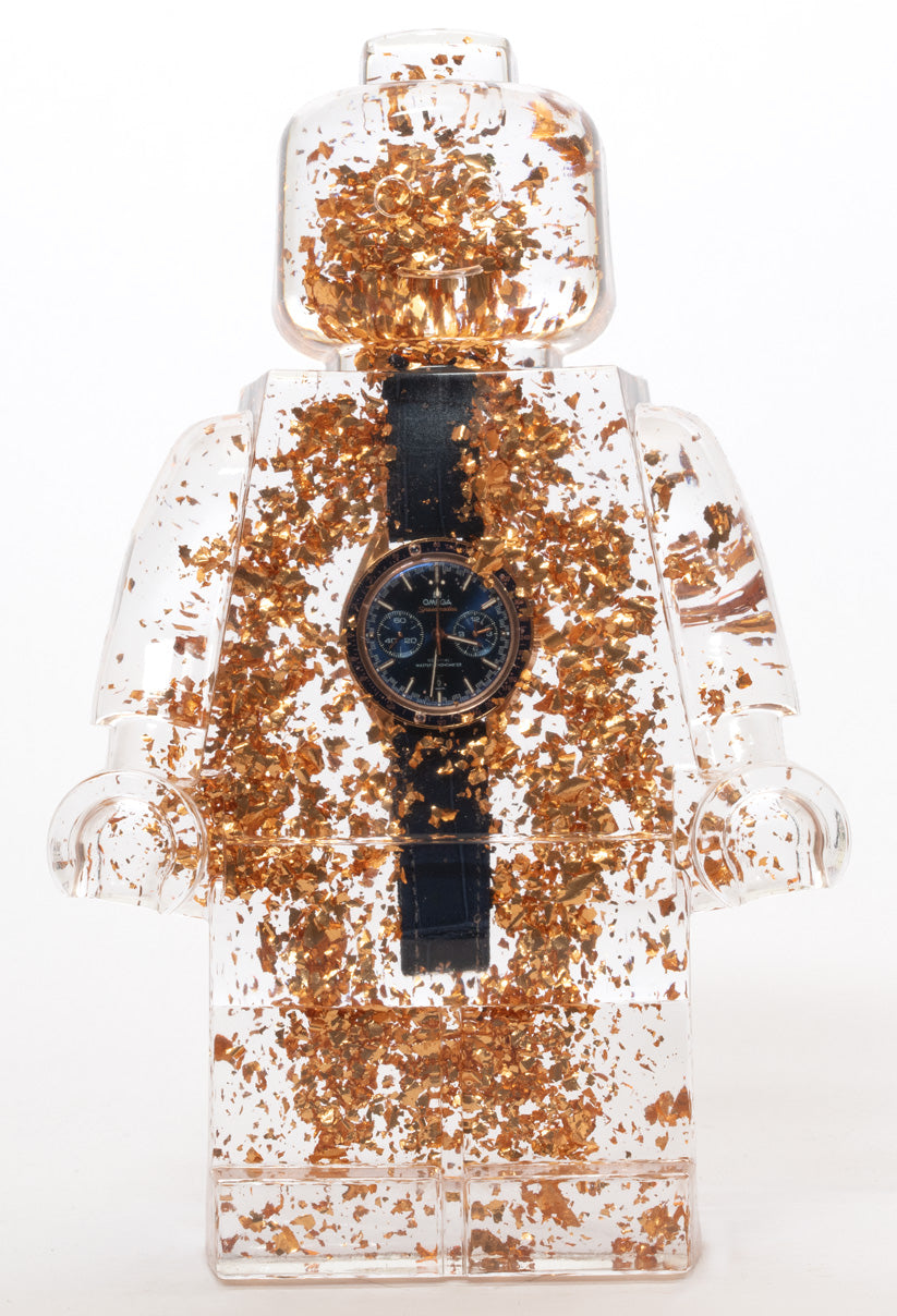 Watch and Glitter Filled #Omega Watch Clone - Resin Figure - 11"