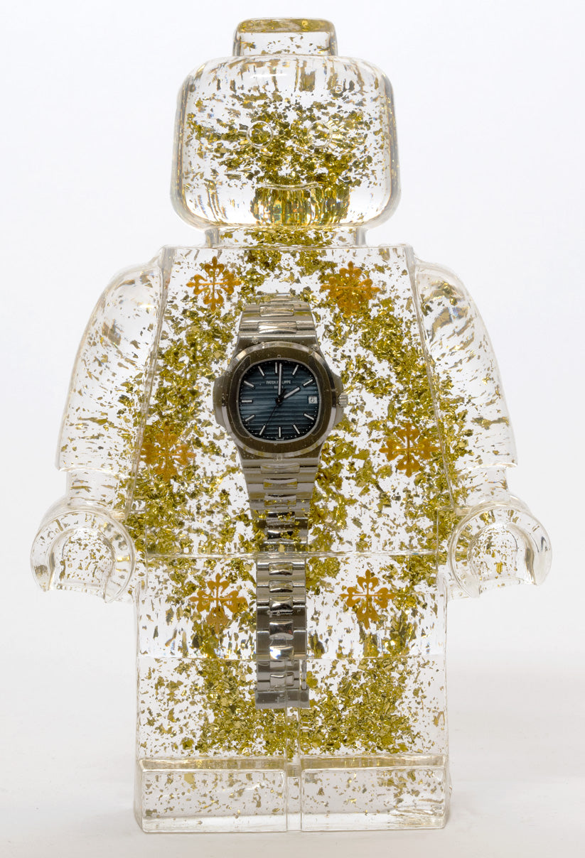Watch and Glitter Filled #Patek Philippe Clone 2 - Resin Figure - 11"