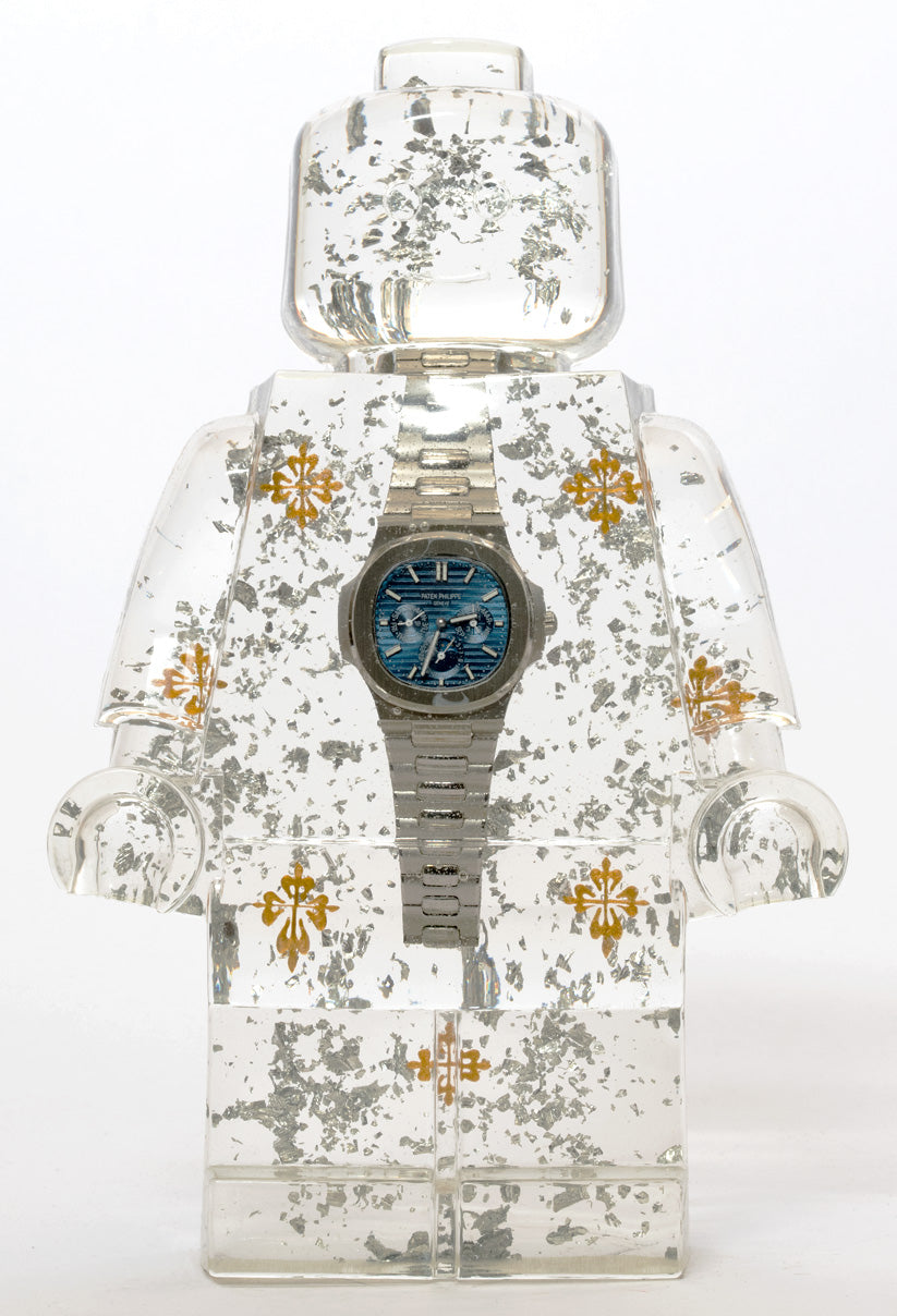 Watch and Glitter Filled #Patek Philippe Clone 3 - Resin Figure - 11"