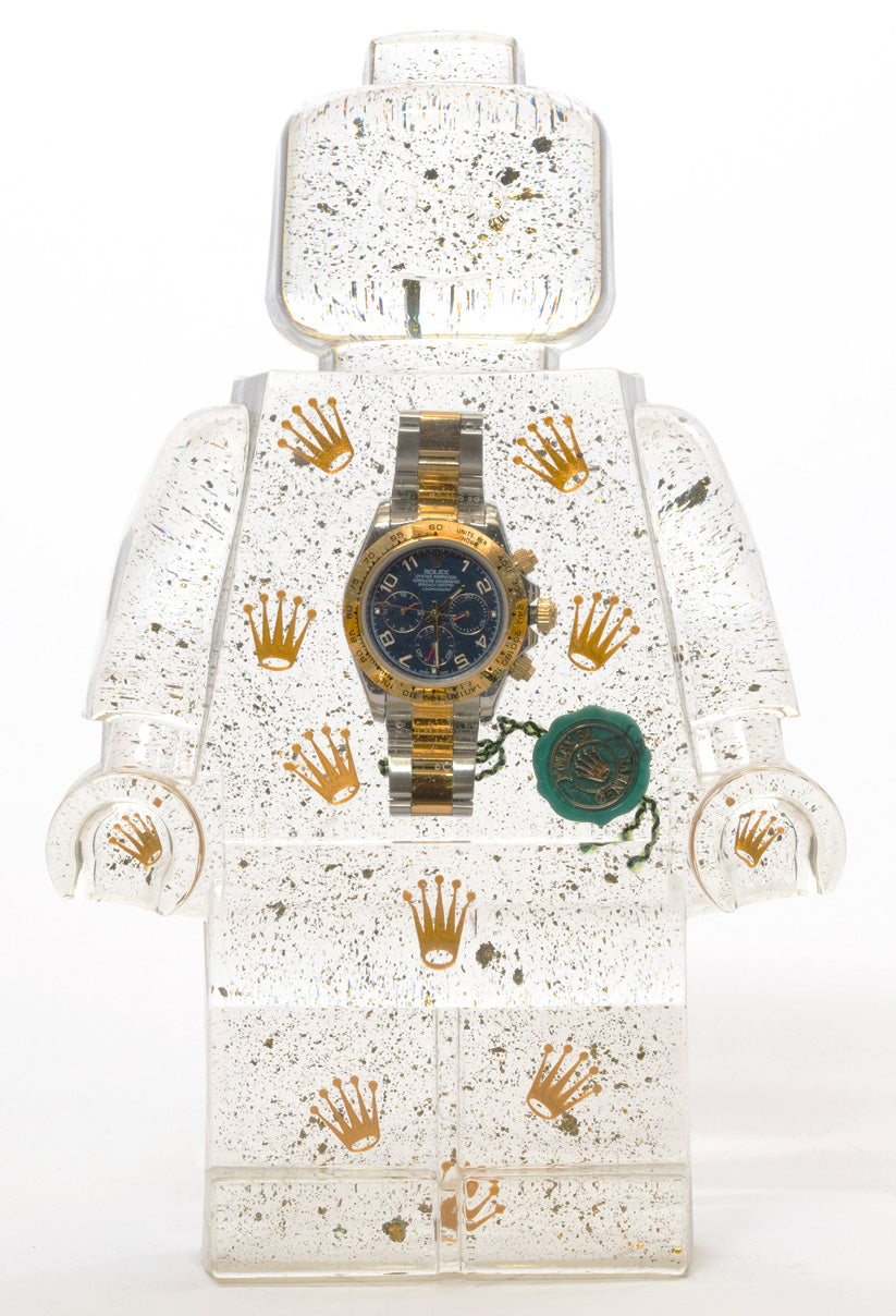 Watch and Glitter Filled #Rolex Clone 1 - Resin Figure - 11"