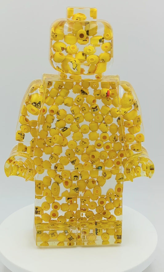 Lego Head Filled - Resin Figure - 11"