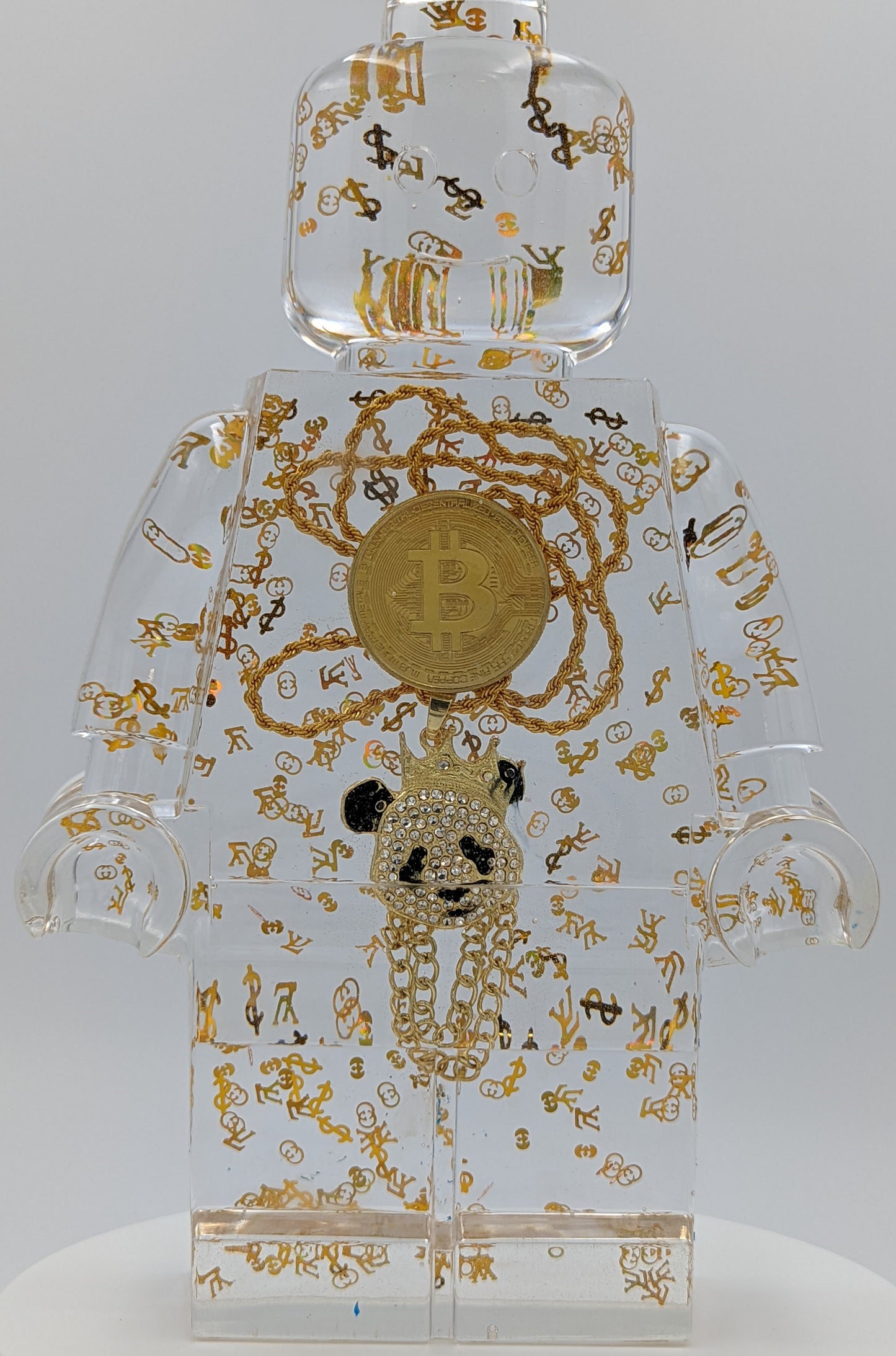 Gangster Panda & Bit Coin - Resin Figure - 11"