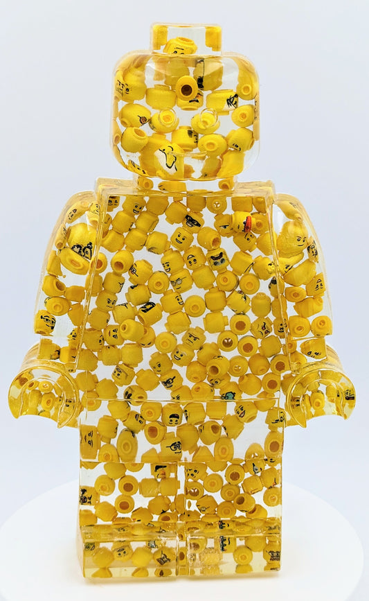 Lego Head Filled - Resin Figure - 11"