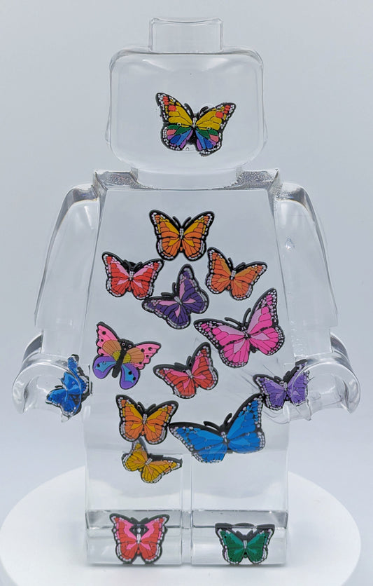 Colorful Butteryfly Charms - Resin Figure - 11"