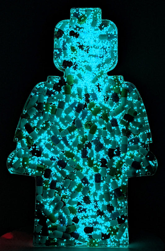 Pills with Glow Crystals Filled - Resin Figure - 11"