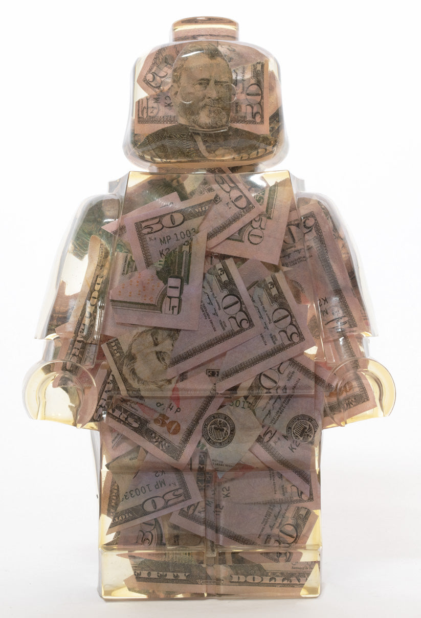 Ripped $50 Dollar Filled - Resin Figure - 11"