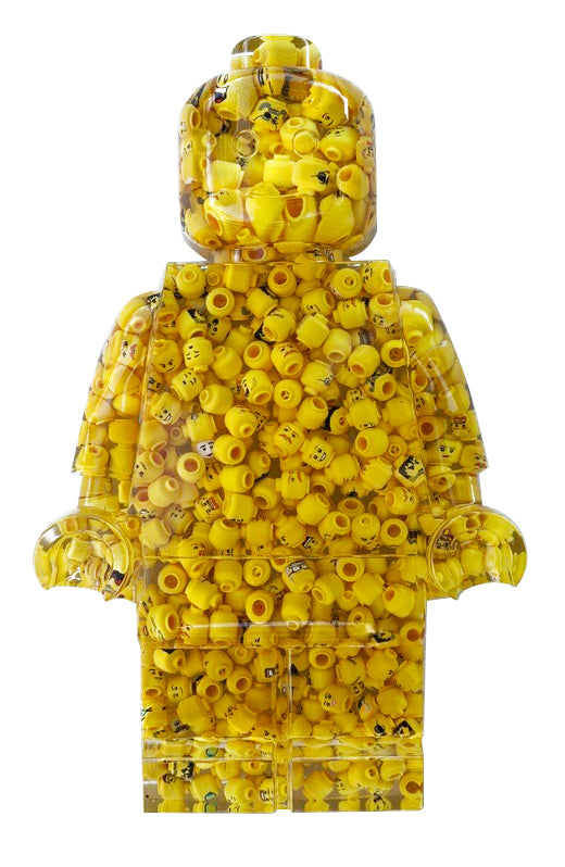 Lego Head Filled - Resin Figure - 11" 2 of 2