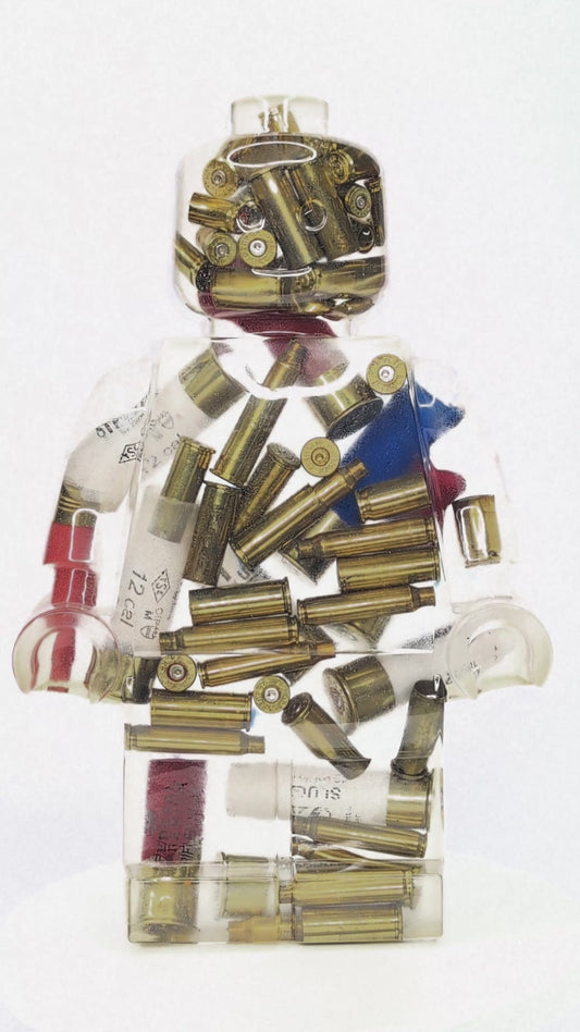 Shotgun & Bullet Shells Filled Resin Figure - 11"