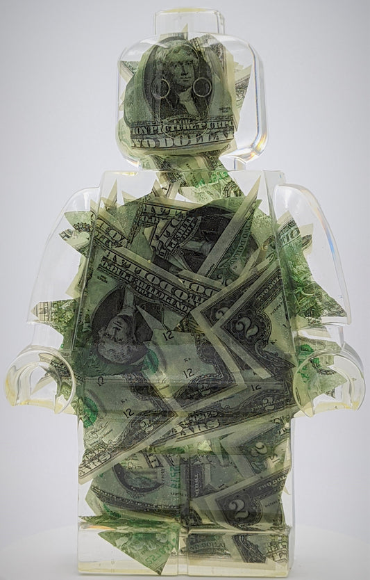 Robot Man - 2 Dollar Filled Resin Figure - 11" - Type A
