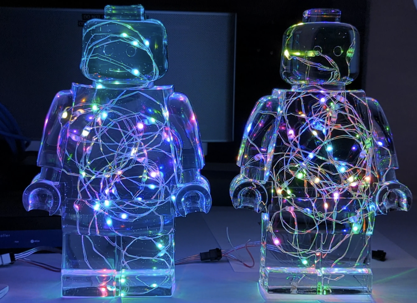 Disco Robots - Resin Figures (Pair) - 11"