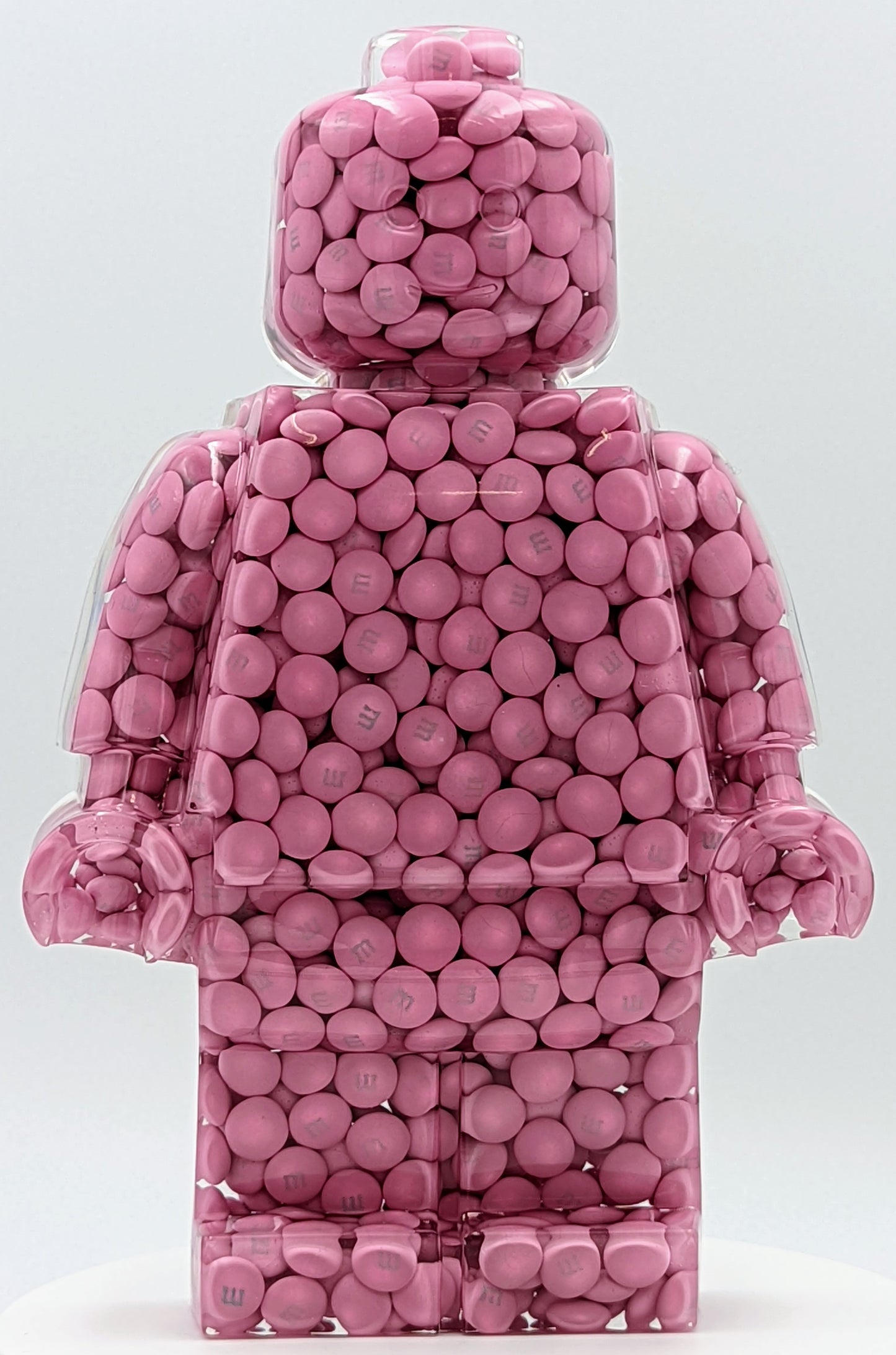 Robot Man - M&M Pink Filled Resin Figure - 11"