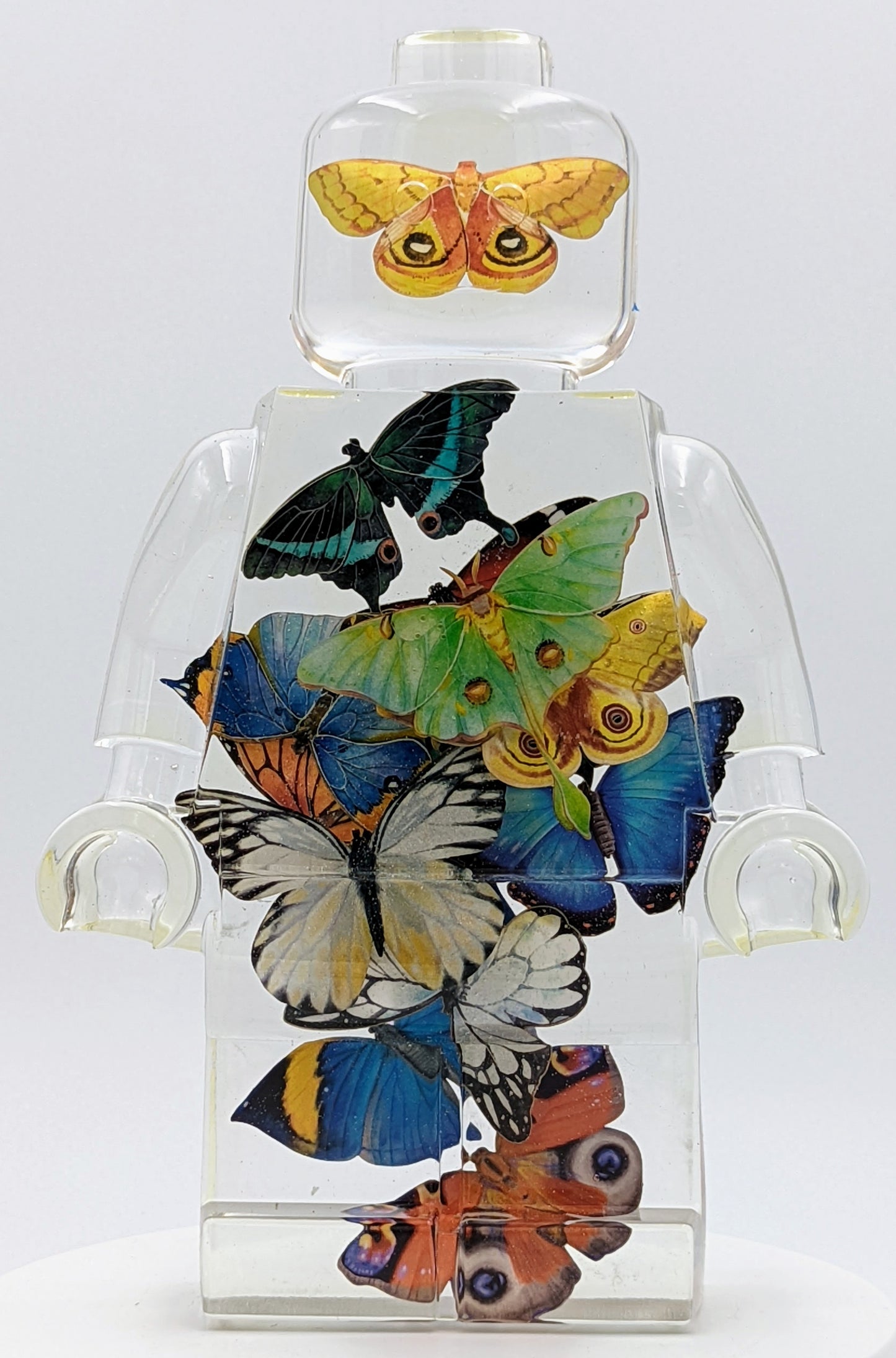 Robot Man - Butterfly (Faux) Filled Resin Figure - 11" - Type A